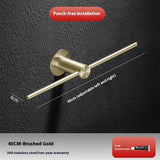 Bathroom Towel Rack Punch-free Bathroom Stainless Steel